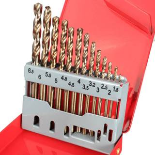 👉 Bitset titanium 13PCS HSS Drilling Bits Twist Drill Bit With Box Nitride Coated 1.5-6.5mm Set