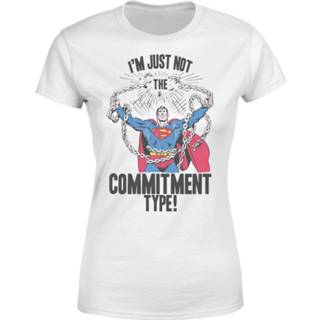 👉 Shirt s vrouwen wit DC Originals Superman Commitment Type Dames T-shirt - 5056253876898