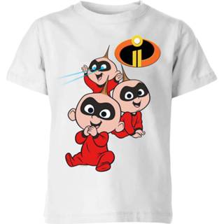 👉 Incredibles 2 Jack Jack Poses Kinder T-shirt - Wit - 11-12 Years - Wit