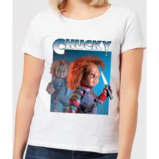 👉 Chucky Nasty 90's Dames T-shirt - Wit - XXL - Wit