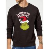 👉 The Grinch Im Here for The Presents Christmas Sweatshirt - Black - XXL - Zwart
