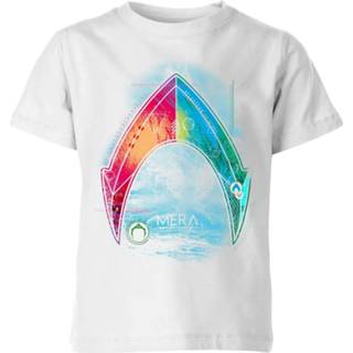 👉 Aquaman Mera Beach Symbol Kids' T-Shirt - White - 11-12 Years - Wit
