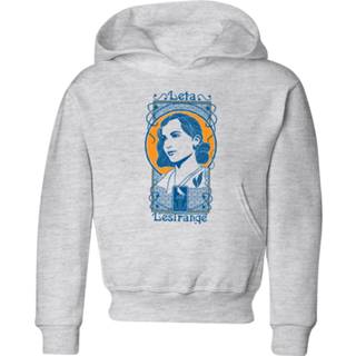 👉 Hoodie unisex XS grijs kinderen Fantastic Beasts Leta Lestrange kinder - 98/104 (3-4 jaar) 5059478700351