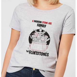 👉 The Flintstones Modern Stone Age Family Women's T-Shirt - Grey - 5XL - Grijs