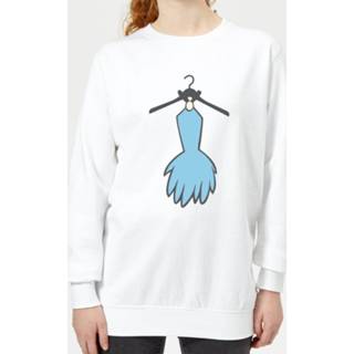 👉 The Flintstones Betty Dress Women's Sweatshirt - White - 5XL - Wit