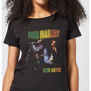 👉 Bob Marley One Love Women's T-Shirt - Black - XXL - Zwart