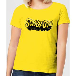 👉 Scooby Doo Retro Mono Logo Women's T-Shirt - Yellow - XXL - Geel