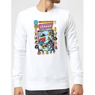 👉 Justice League Crisis On Earth-Prime Cover Sweatshirt - White - 5XL - Wit