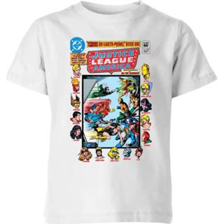 👉 Justice League Crisis On Earth-Prime Cover Kids' T-Shirt - White - 11-12 Years - Wit