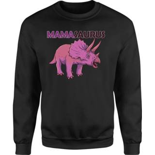 👉 Sweat shirt 5XL zwart male xxxxxl Mama Saurus Sweatshirt - Black 5059478327879