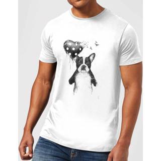 👉 Bulldog And Balloon Men's T-Shirt - White - 5XL - Wit