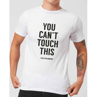 👉 Can't Touch This Men's T-Shirt - White - 5XL - Wit