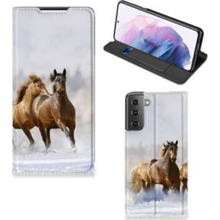 👉 Samsung Galaxy S21 Plus Hoesje maken Paarden 8720215592009