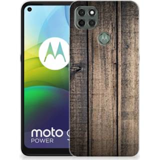👉 Bumper hoesje Motorola Moto G9 Power Steigerhout 8720215203516