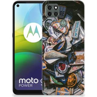 👉 Siliconen hoesje Motorola Moto G9 Power met foto Badges 8720215015928