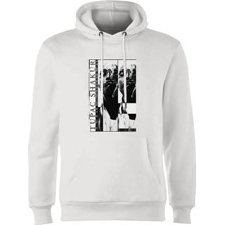 👉 Tupac Smoking Hoodie - Wit - XXL - Wit