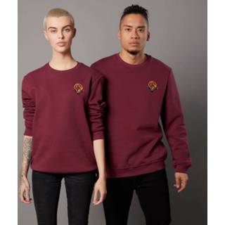 👉 Borderlands 3 Claptrap Unisex Embroidered Sweatshirt - Burgundy - XXL - Burgundyrood