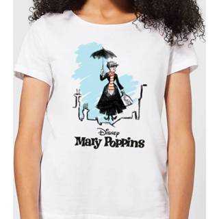 👉 Mary Poppins Rooftop Landing Women's Christmas T-Shirt - White - 5XL - Wit
