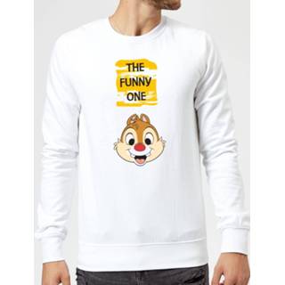 👉 Disney Chip 'N' Dale The Funny One Sweatshirt - White - 5XL - Wit