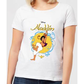 👉 Disney Aladdin Rope Swing Women's T-Shirt - White - 5XL - Wit