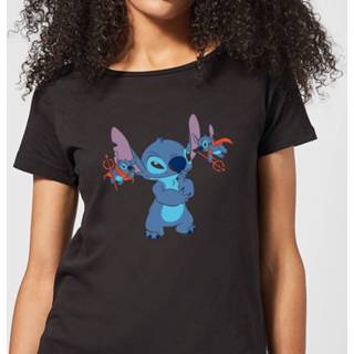 👉 Disney Lilo And Stitch Little Devils Women's T-Shirt - Black - 5XL - Zwart