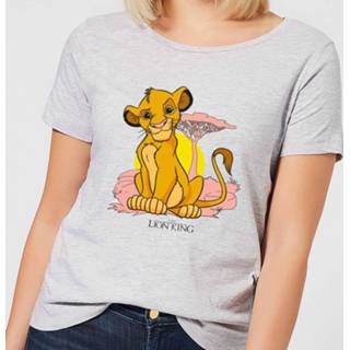 👉 Disney Lion King Simba Pastel Women's T-Shirt - Grey - 5XL - Grijs