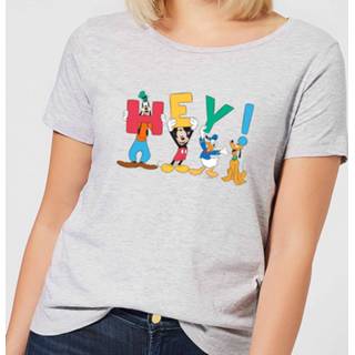 👉 Shirt grijs XS vrouwen Disney Mickey Mouse Hey! Women's T-Shirt - Grey