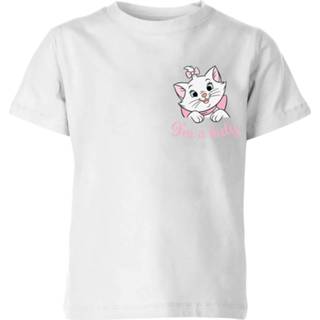 👉 Disney Aristocats Marie I'm A Lady Kids' T-Shirt - White - 11-12 Years - Wit