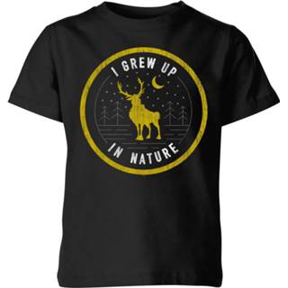 Frozen 2 I Grew Up In Nature Kids' T-Shirt - Black - 11-12 Years - Zwart