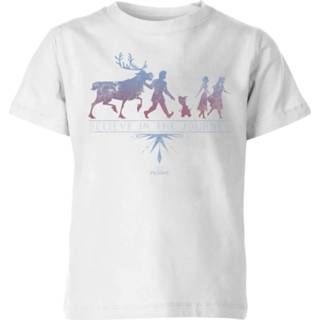 👉 Frozen 2 Believe In The Journey Kids' T-Shirt - White - 11-12 Years - Wit