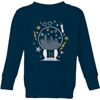 👉 Sweat shirt XS Navy Blauw unisex kinderen Harry Potter Hogwarts Kids' Sweatshirt - 98/104 (3-4 jaar)