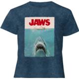 👉 Poster XS Black Acid Wash vrouwen zwart Jaws Classic - Women's Cropped T-Shirt