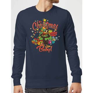 👉 Disney Peter Pan Tinkerbell Neverland Sweatshirt - Navy - 5XL - Navy blauw