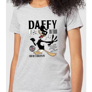 👉 Shirt vrouwen s grijs Looney Tunes Daffy Concert Dames T-shirt - 5056253832214