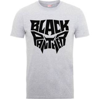 👉 Embleem grijs s male zwart Black Panther T-shirt - 5056185748768