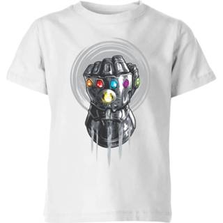 Marvel Avengers Infinity War Thanos Infinite Power Fist Kinder T-shirt - Wit - 11-12 Years - Wit