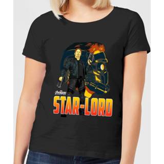 👉 Shirt s vrouwen zwart Avengers Star-Lord Dames T-shirt -