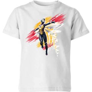 👉 Shirt XS wit unisex kinderen Ant-Man and the Wasp Brushed Kinder T-shirt - 98/104 (3-4 jaar) 5059478182720