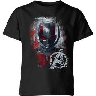 👉 Avengers Endgame Ant Man Brushed  Kids' T-Shirt - Black - 7-8 Years - Zwart