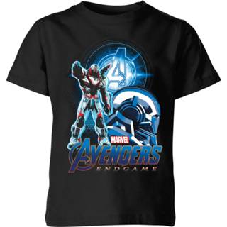 👉 Avengers: Endgame War Machine Suit kinder t-shirt - Zwart - 11-12 Years - Zwart