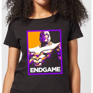 👉 Avengers: Endgame Thanos Poster dames t-shirt - Zwart - 5XL - Zwart