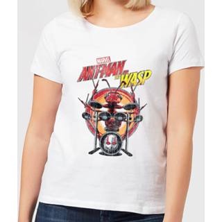 👉 Marvel Drummer Ant Women's T-Shirt - White - 5XL - Wit