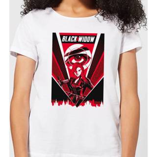 👉 Black Widow Red Lightning Women's T-Shirt - White - XXL - Wit