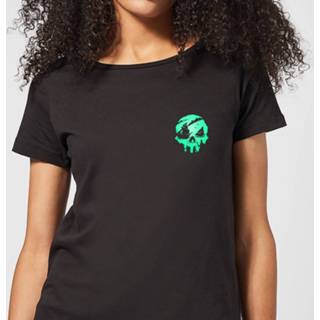 👉 Sea Of Thieves 2nd Anniversary Pocket Print Women's T-Shirt - Black - 5XL - Zwart