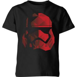 👉 Star Wars Jedi Cubist Trooper Helmet Kinder T-shirt - Zwart - 11-12 Years - Zwart