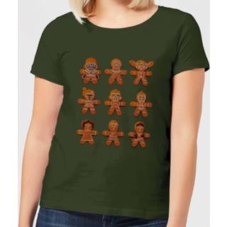 👉 Star Wars Merry Christmas I Wish You Knit Dames kerst T-shirt - Donkergroen - XXL - Forest Green