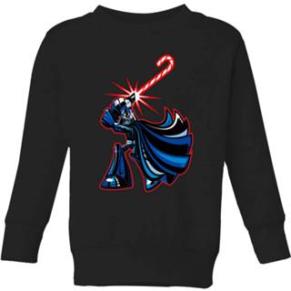👉 Sweat shirt XS unisex zwart kinderen Star Wars Candy Cane Darth Vader Kids' Christmas Sweatshirt - Black 98/104 (3-4 jaar) 5059478646307