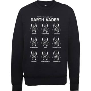 👉 Trui m zwart male mannen Star Wars Many Faces Of Darth Vader - 5056185795151