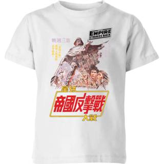 👉 Poster XS wit unisex kinderen Star Wars Empire Strikes Back Kanji kinder t-shirt - 98/104 (3-4 jaar) 5059479208672