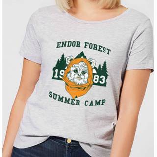 👉 Star Wars Endor Camp Women's T-Shirt - Grey - 5XL - Grijs